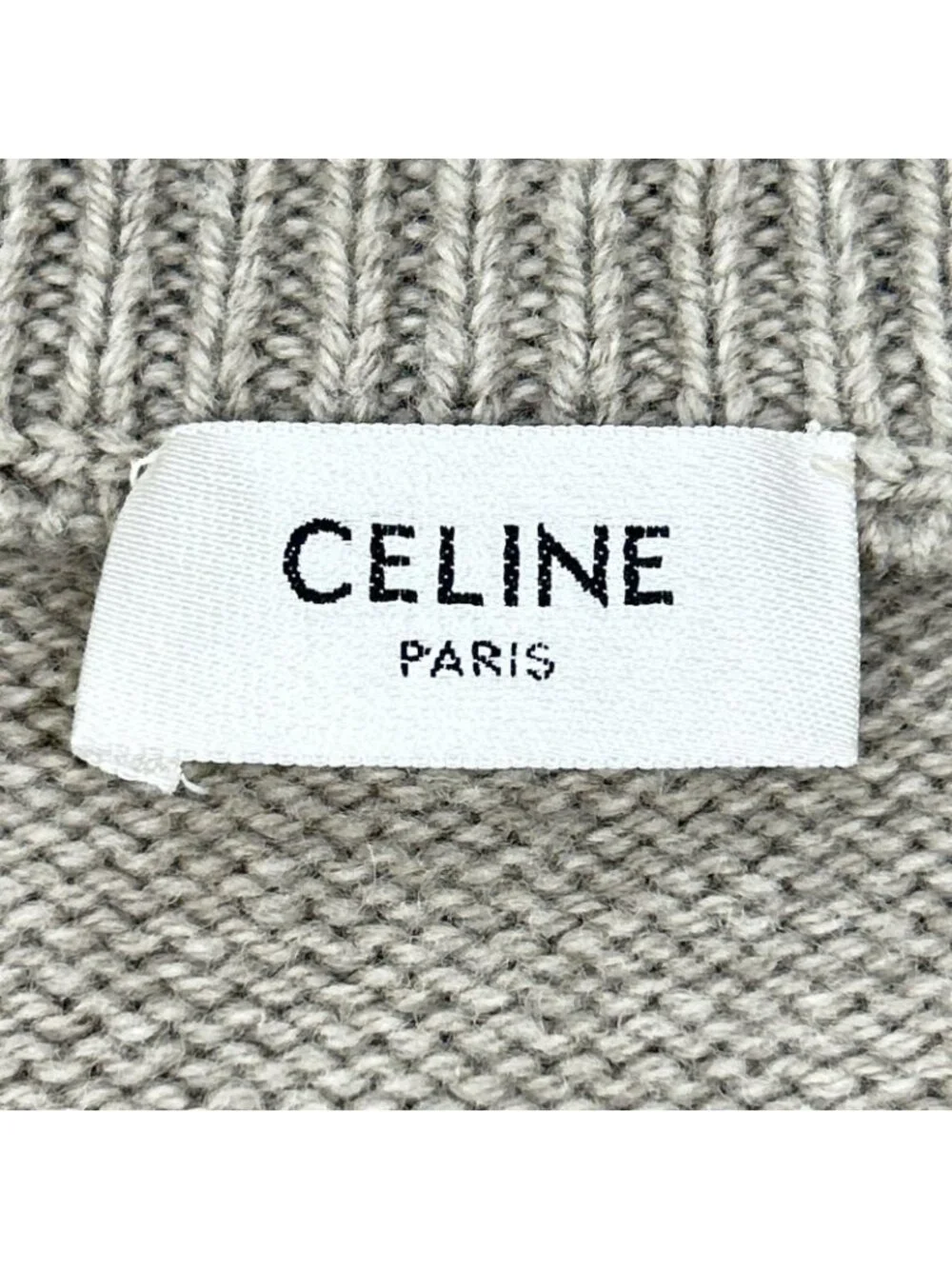Celine Trio Cashmere Blend Wool Knit Sweater XL - Picture 3 of 8